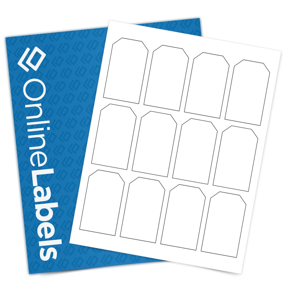 1 75 X 3 Gift Price Tag Labels Standard White Matte OL1763WX