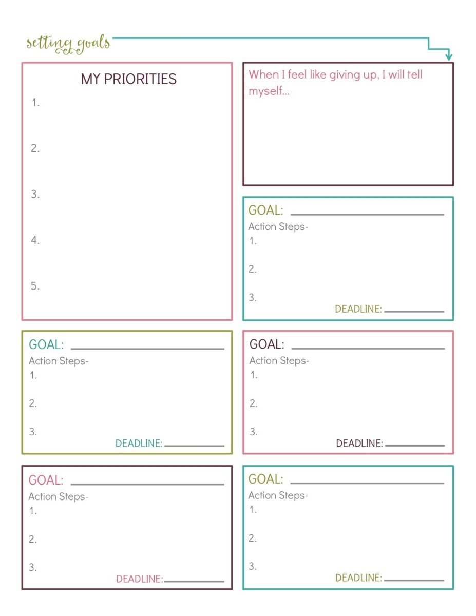 Goal Planner Free Printable