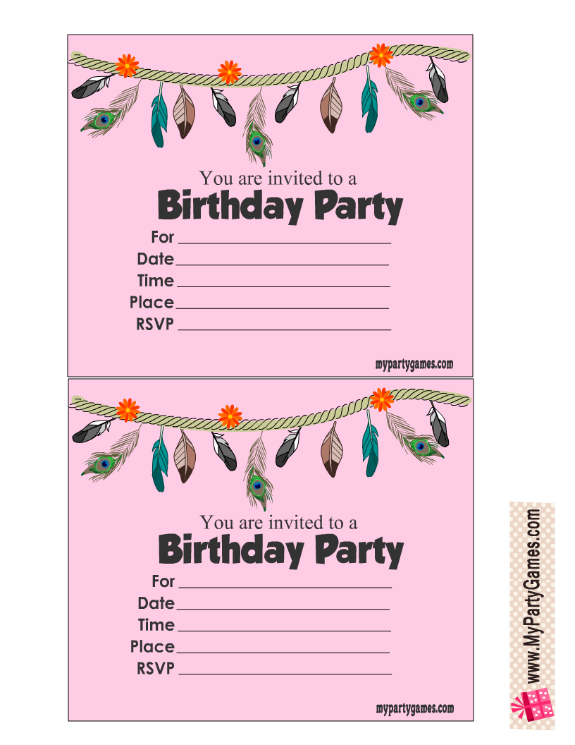 Printable Invitations Free