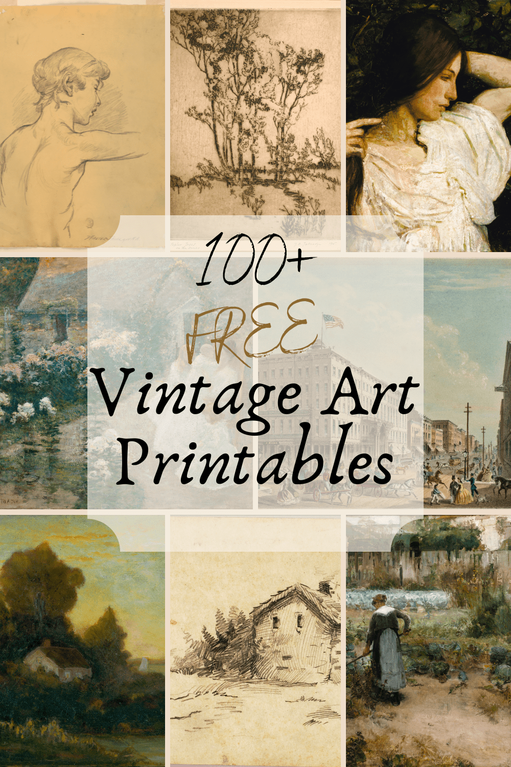 100 Free Stunning Vintage Art Prints To Download Cassie Jean