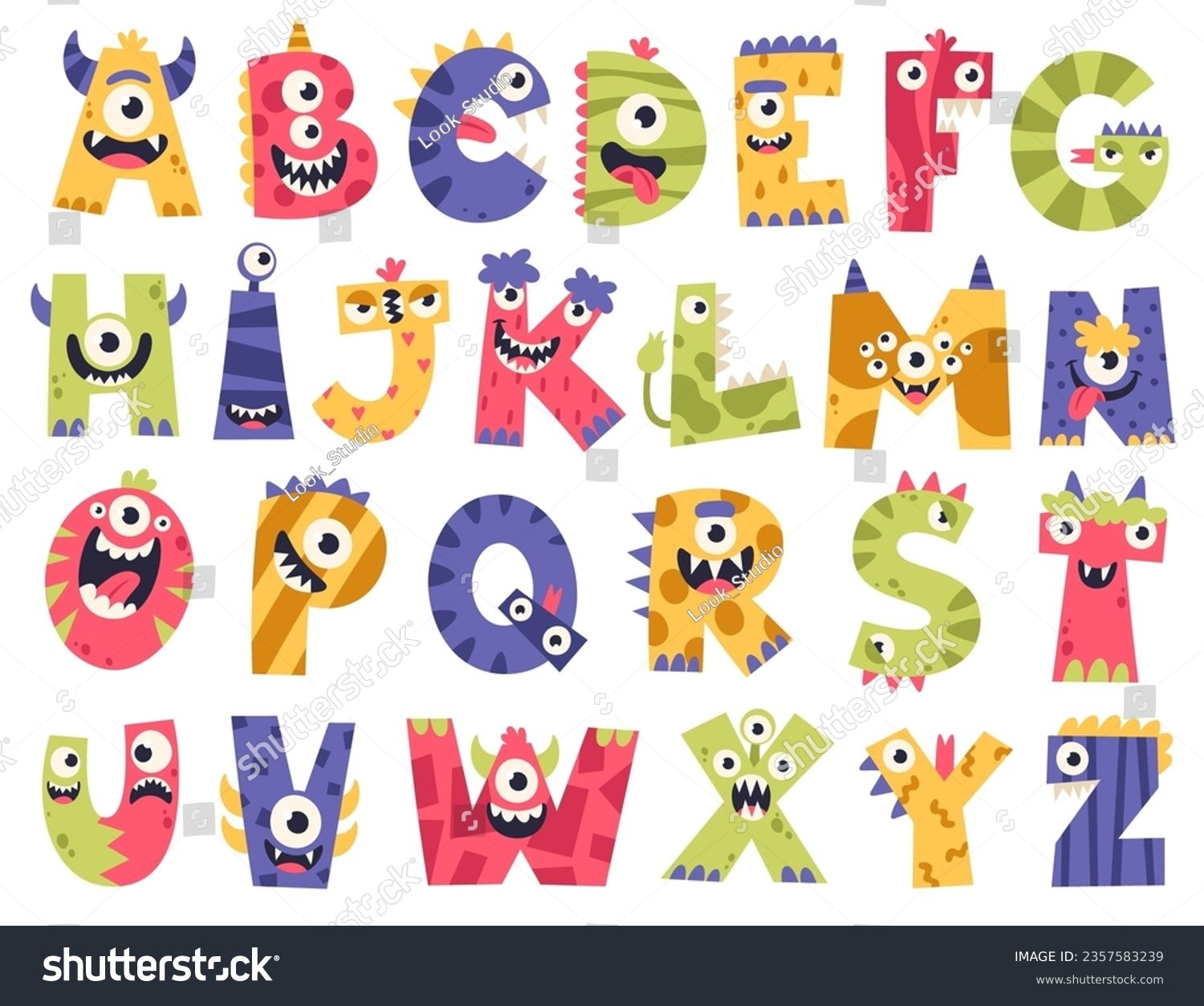 12 758 Monster Alphabet Images Stock Photos And Vectors Shutterstock