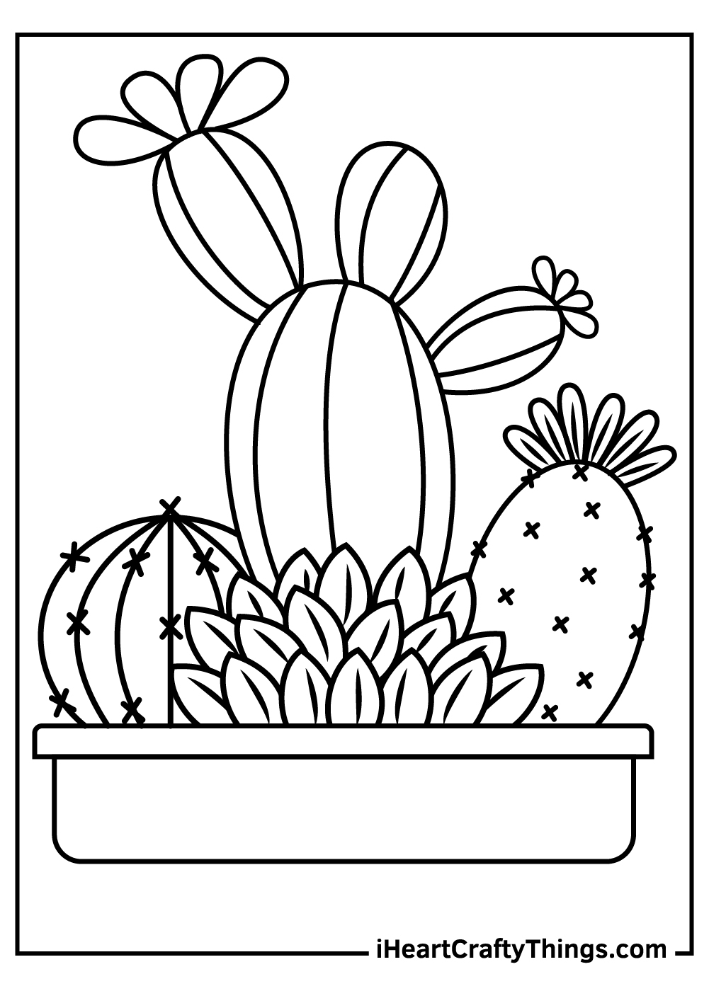15 Cactus Coloring Pages Updated 2024 