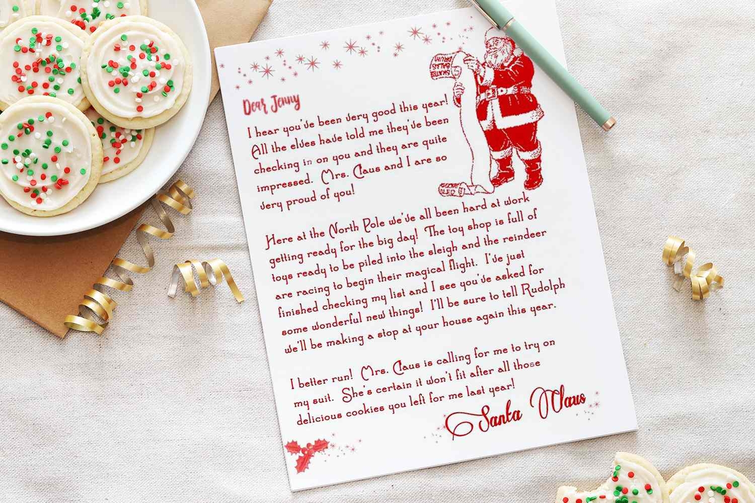 Free Printable Personalized Santa Letters