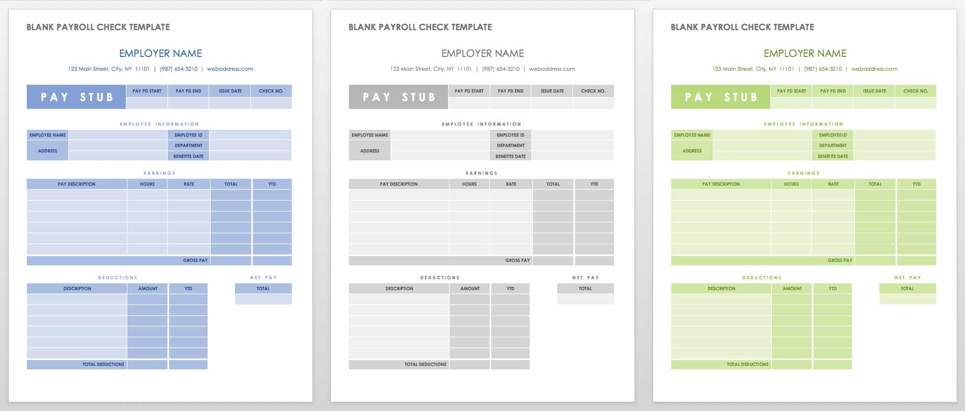 Free Printable Payroll Forms