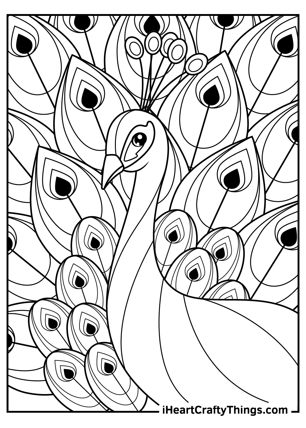 15 Peacocks Coloring Pages 100 Free Printables 