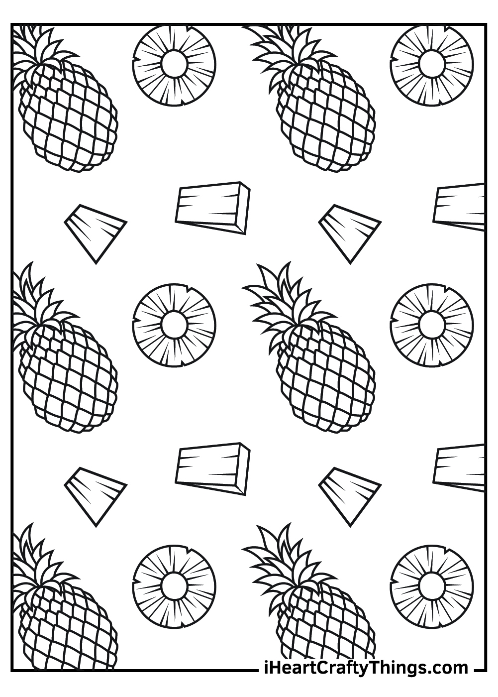 15 Pineapple Coloring Pages 100 Free Printables 