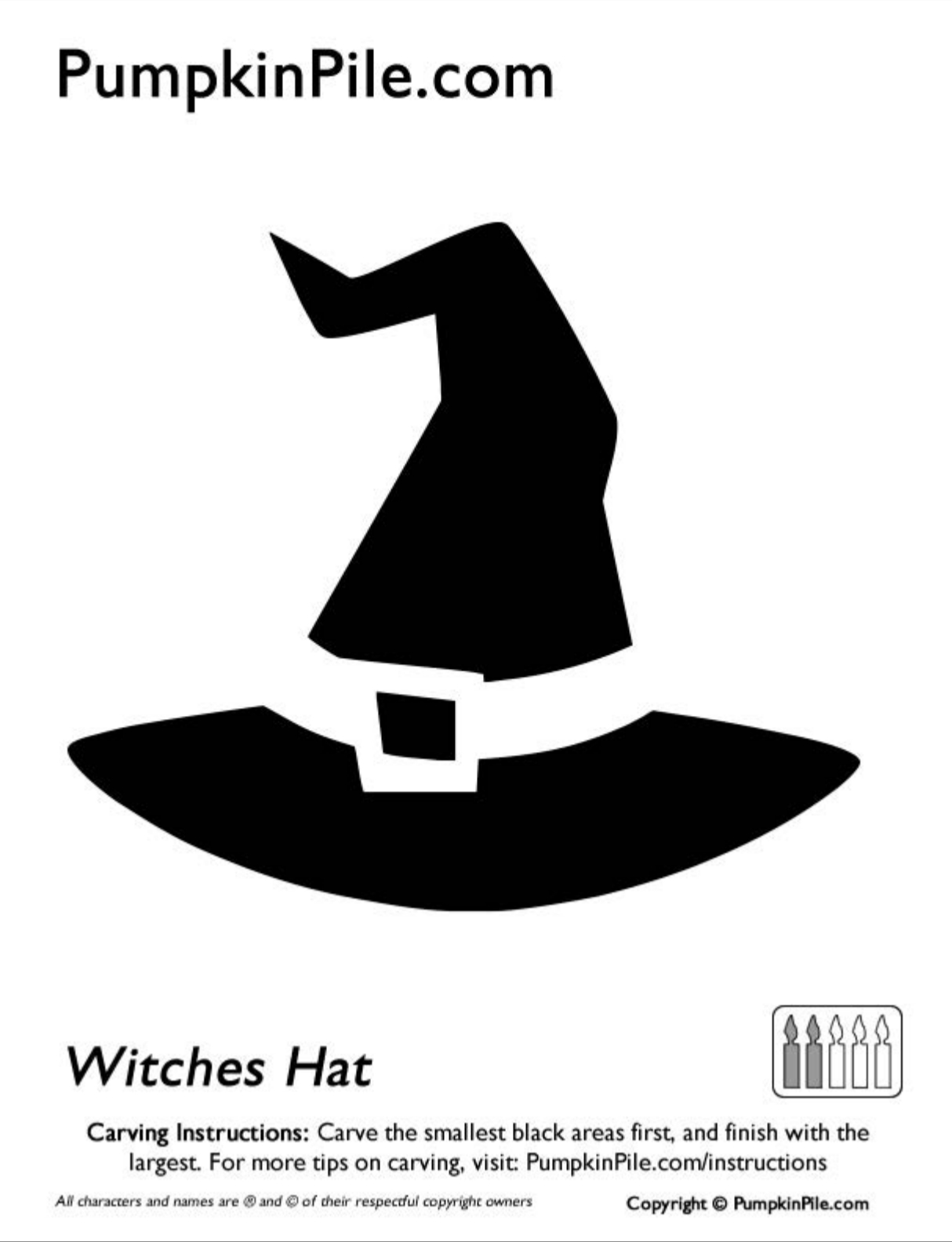 Witch Pumpkin Stencils Free Printable