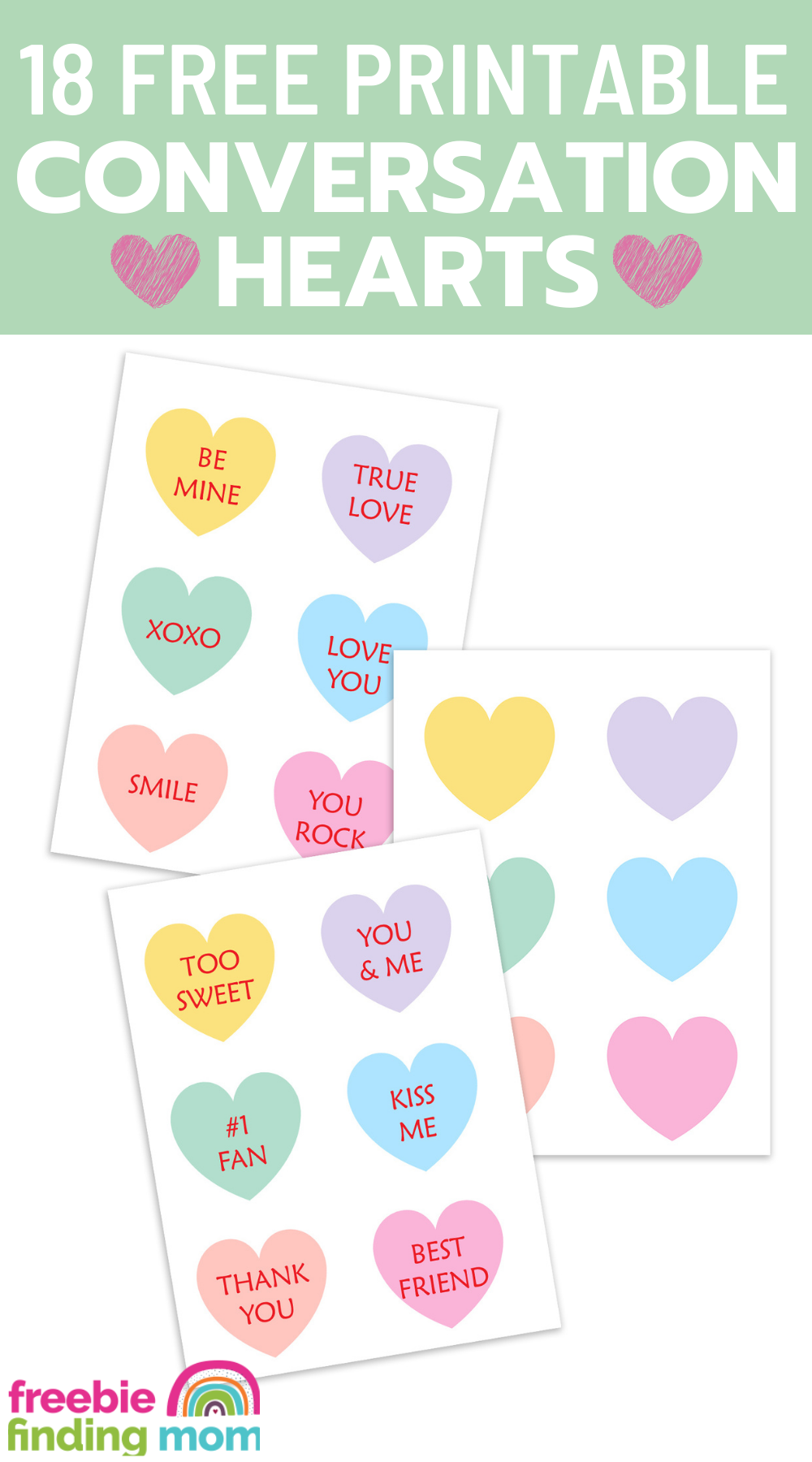 18 Free Printable Conversation Hearts