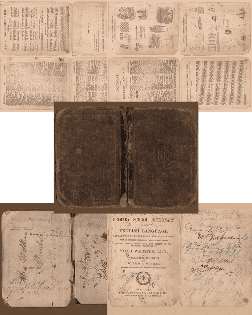 1880s Webster Dictionary Free Printable Background Papers Artsy Fartsy Life