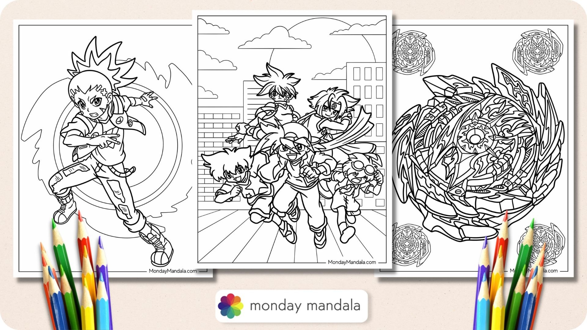 20 Beyblade Coloring Pages Free PDF Printables 