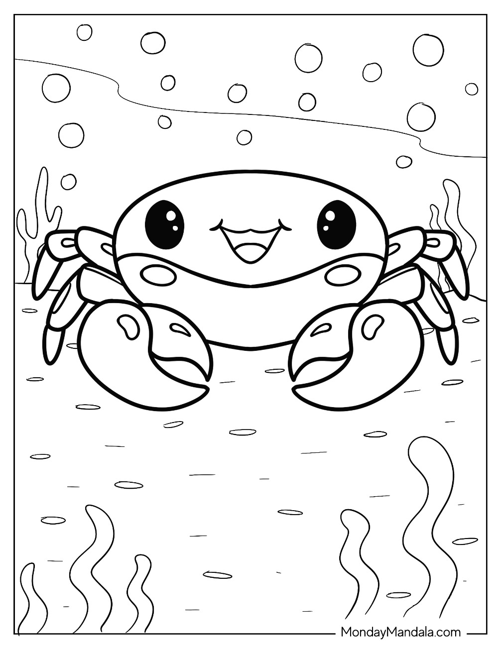 20 Crab Coloring Pages Free PDF Printables 
