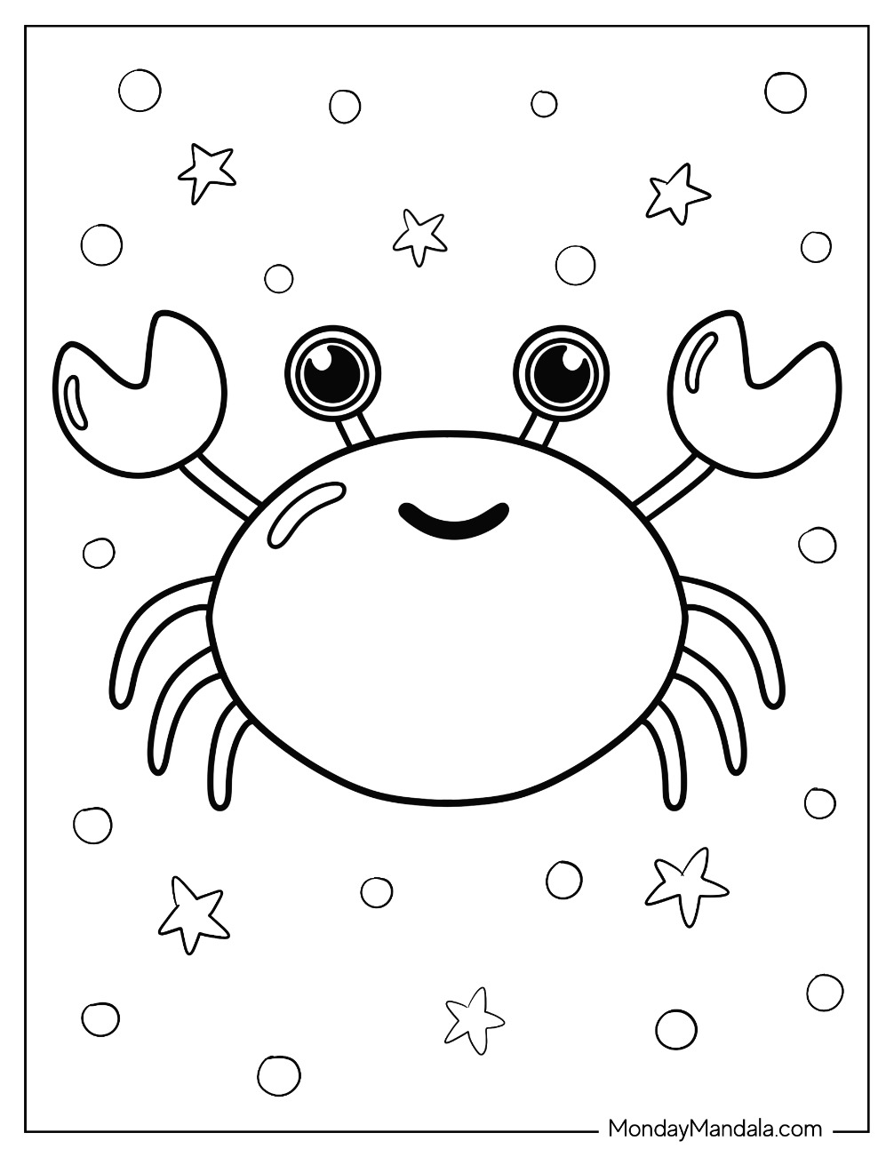 20 Crab Coloring Pages Free PDF Printables 