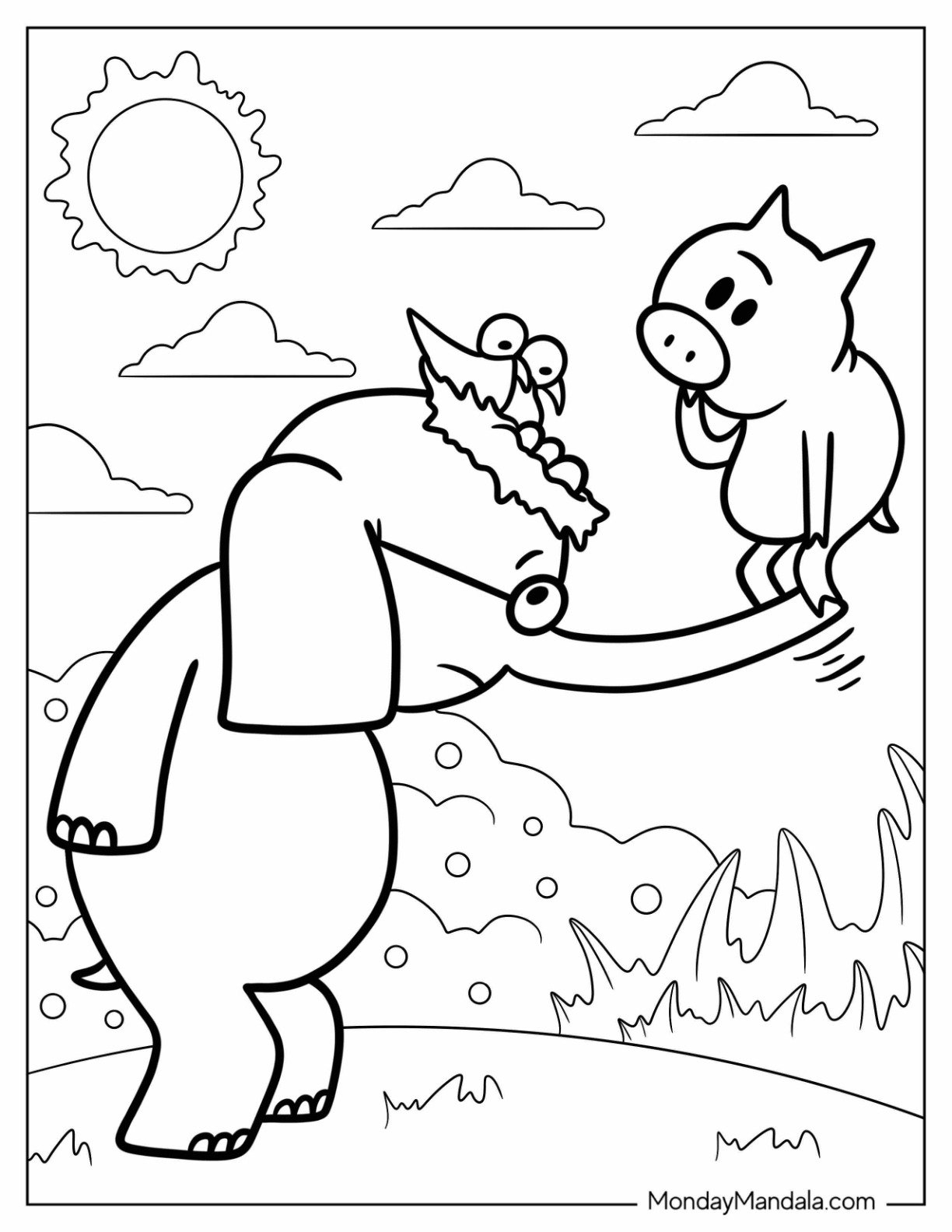 20 Elephant Piggie Coloring Pages Free PDF Printables 