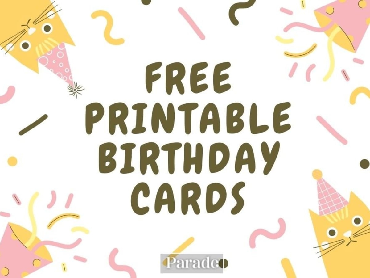 20 Free Printable Birthday Cards Parade