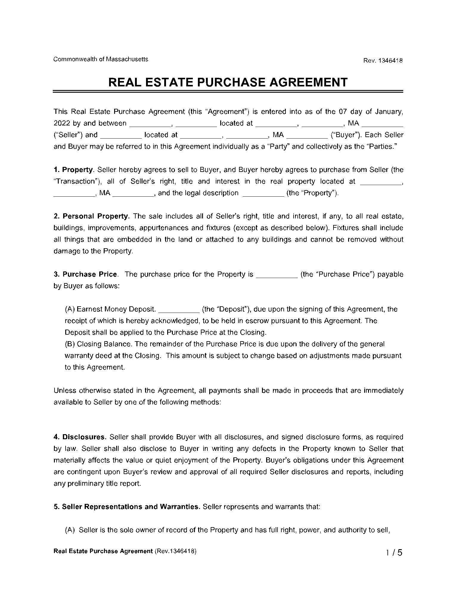 20 Free Real Estate Purchase Agreement Templates CocoSign