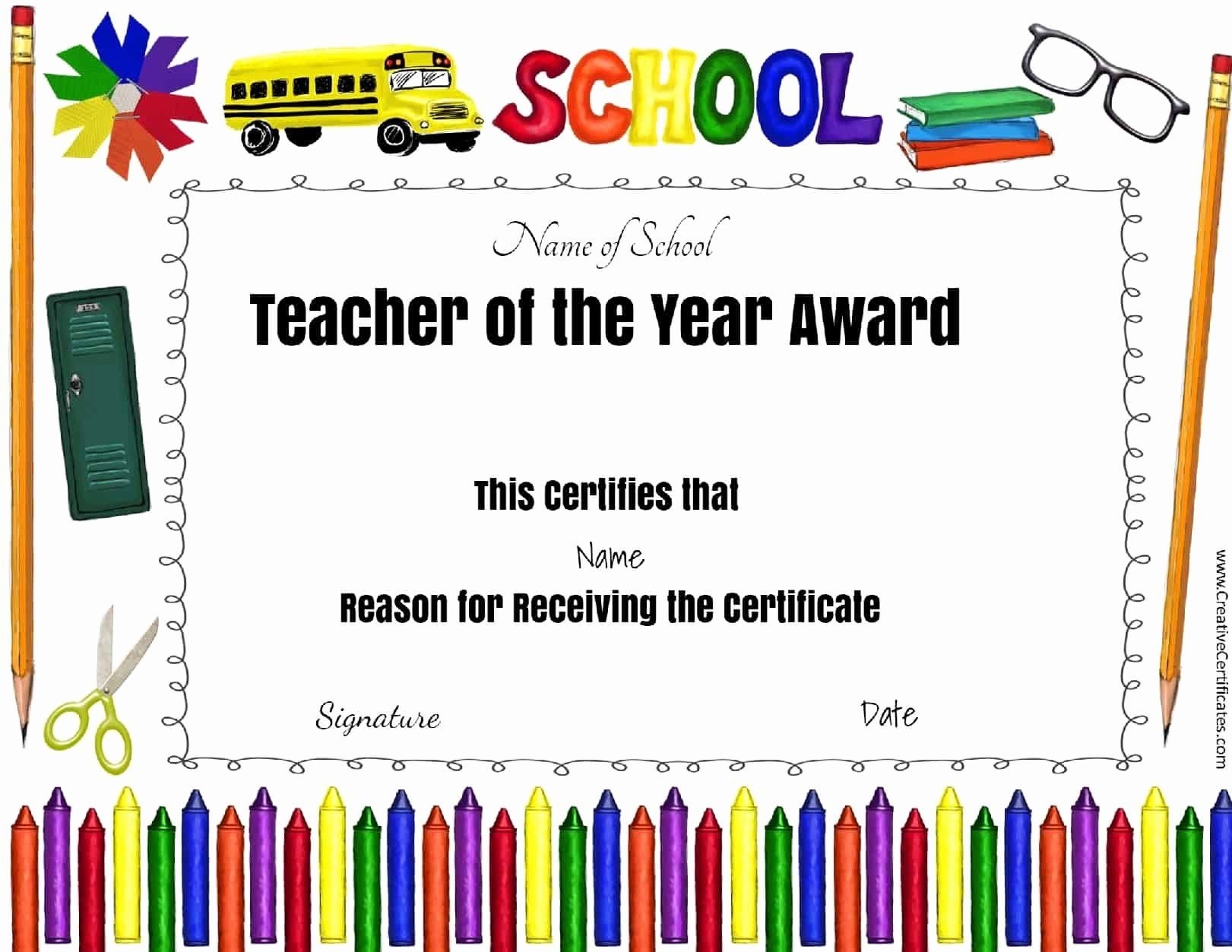  20 Free Teacher Appreciation Certificates Dannybarrantes Template