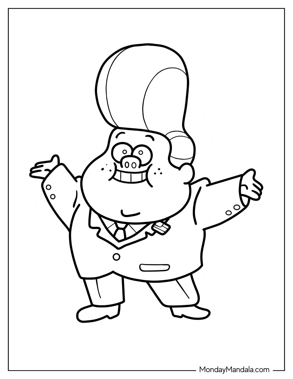 20 Gravity Falls Coloring Pages Free PDF Printables 