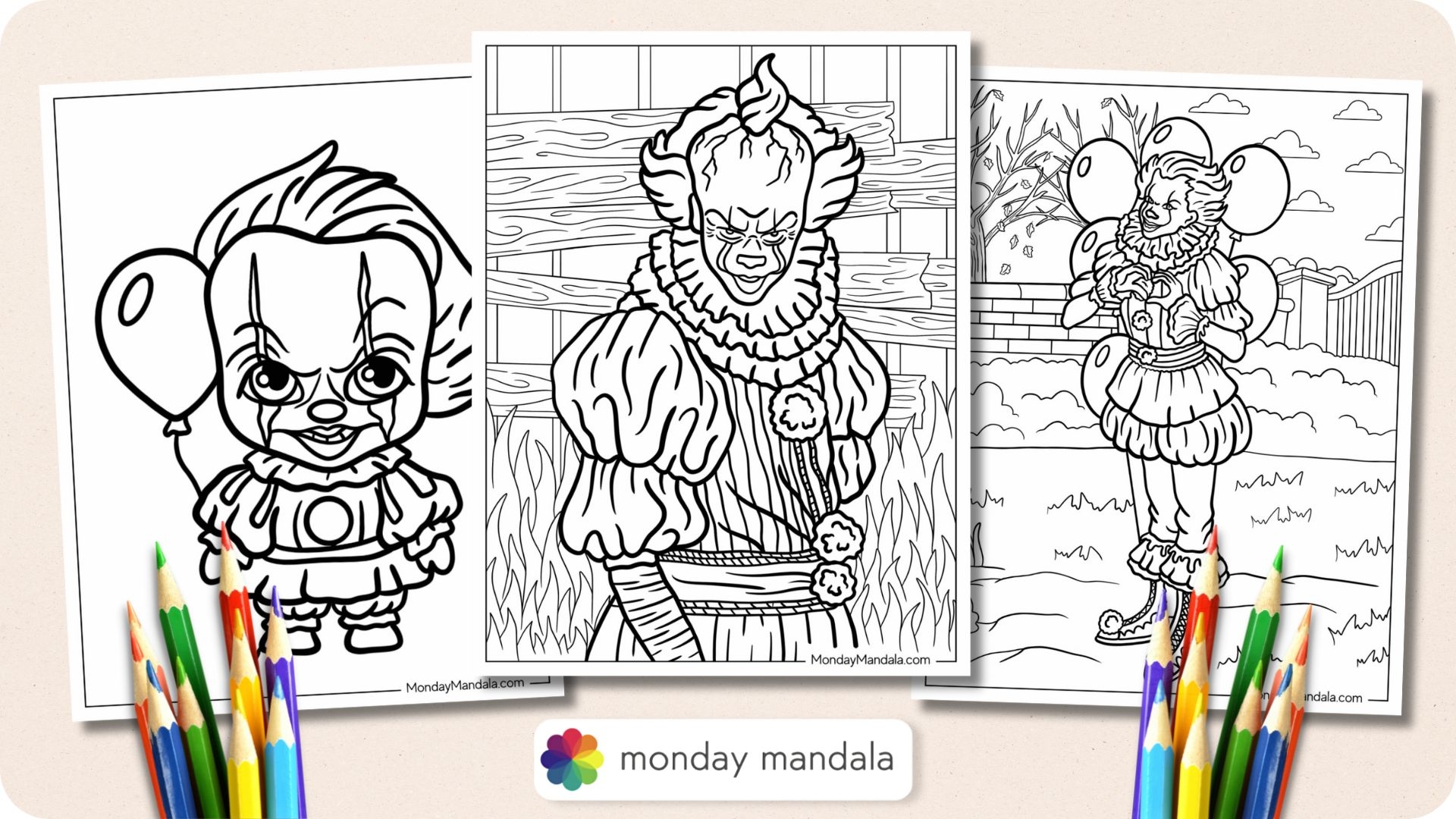 20 Pennywise Coloring Pages Free Coloring Pages 