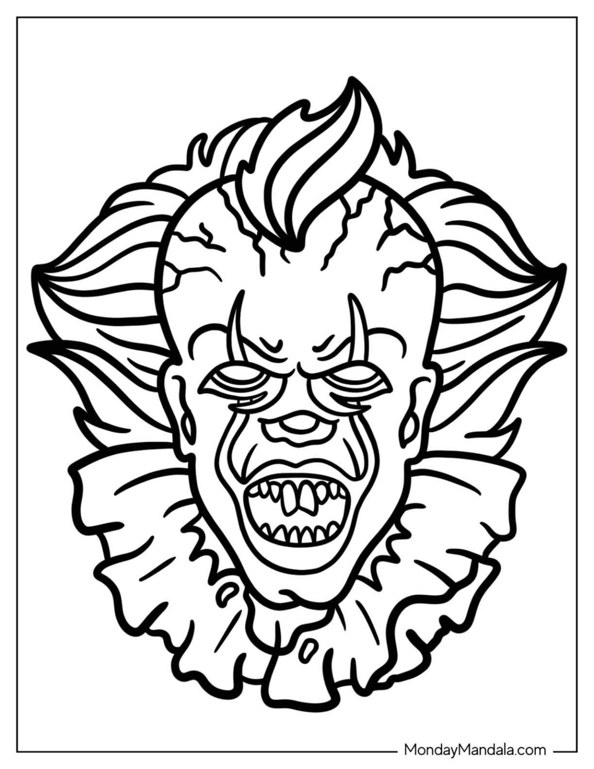 20 Pennywise Coloring Pages Free Coloring Pages 