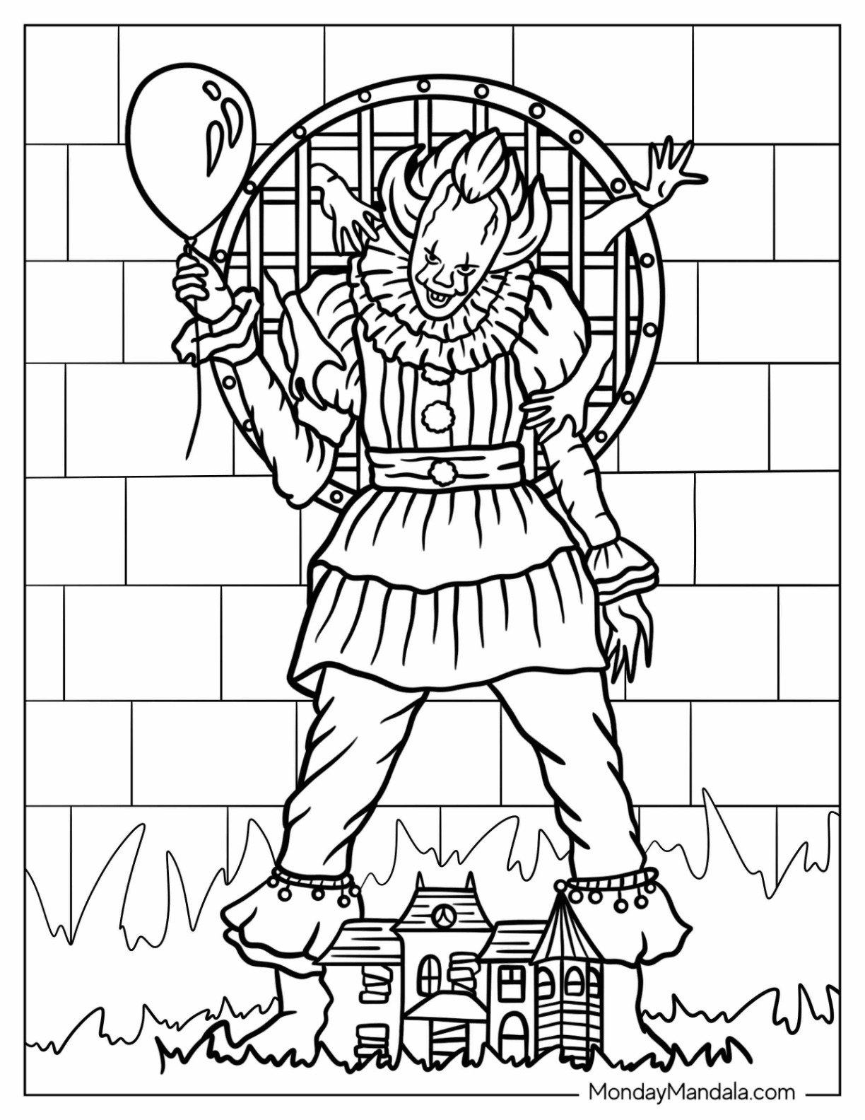 20 Pennywise Coloring Pages Free Coloring Pages 