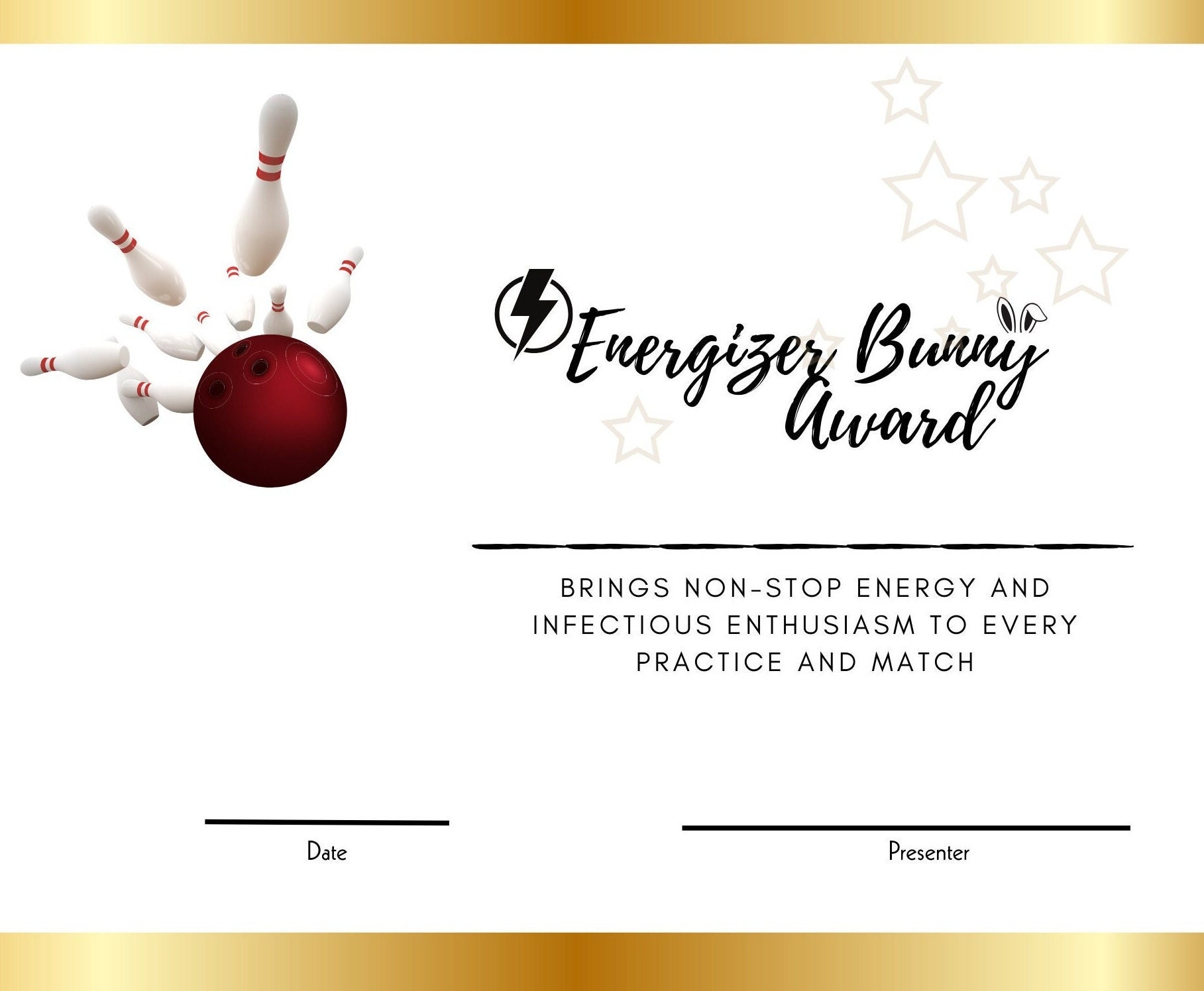 20 Unique Bowling Certificates School Bowling Teams Bowling Leagues Etsy