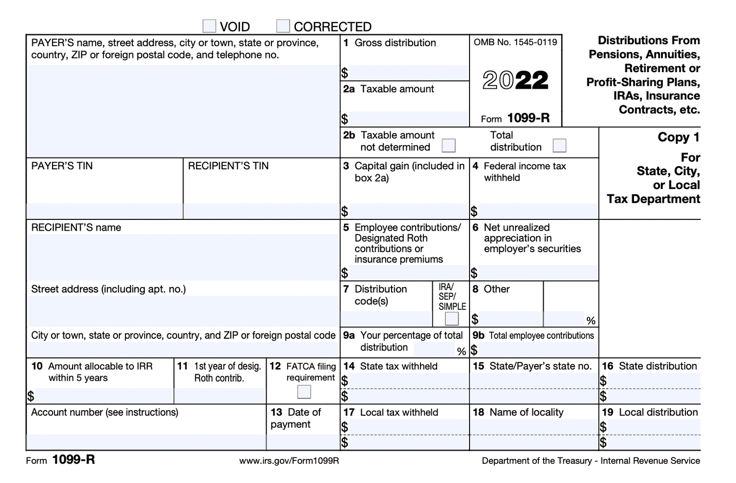 2023 Irs 1099 Form Printable Forms Free Online