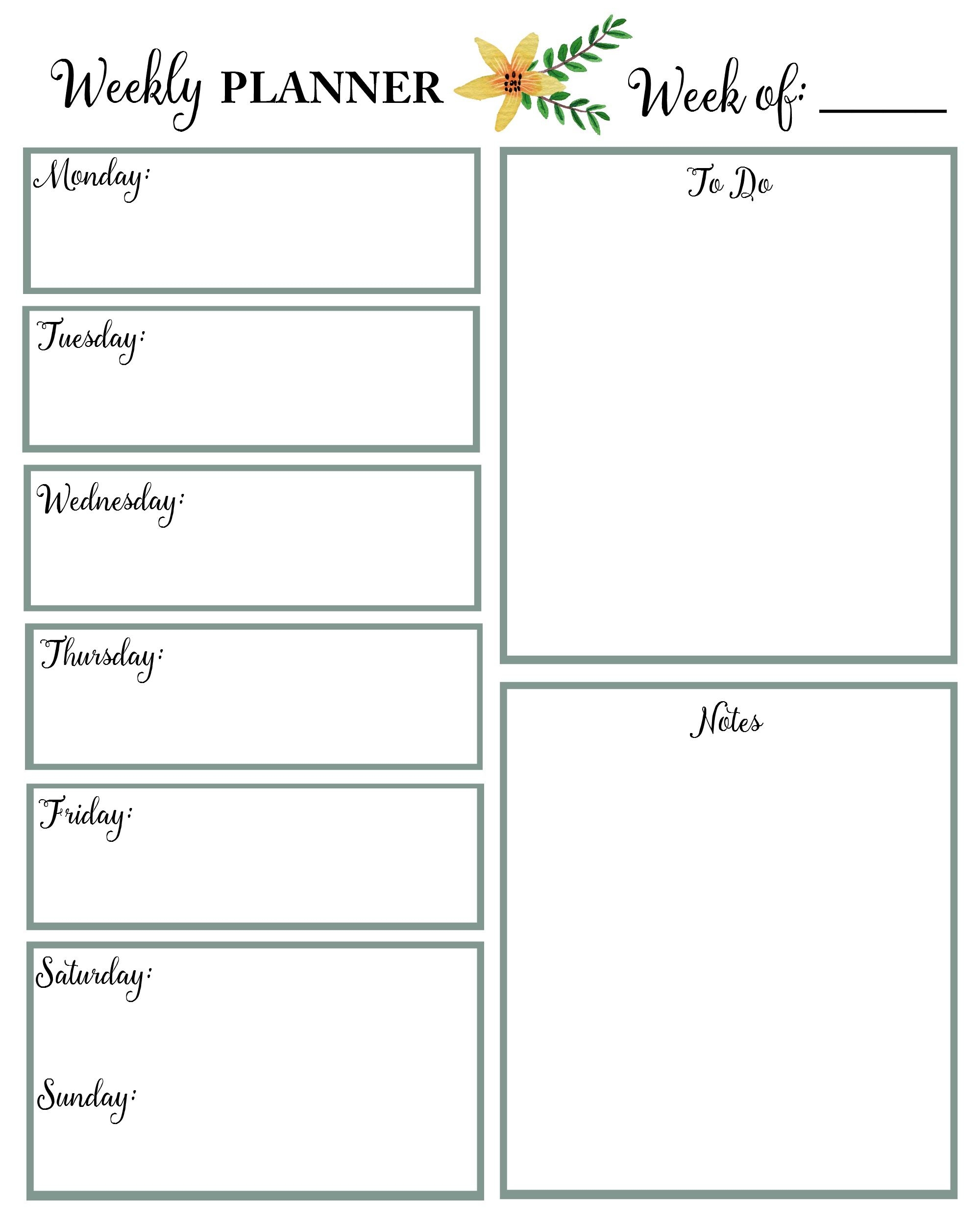 2025 Free Printable Calendar With Planner Pages