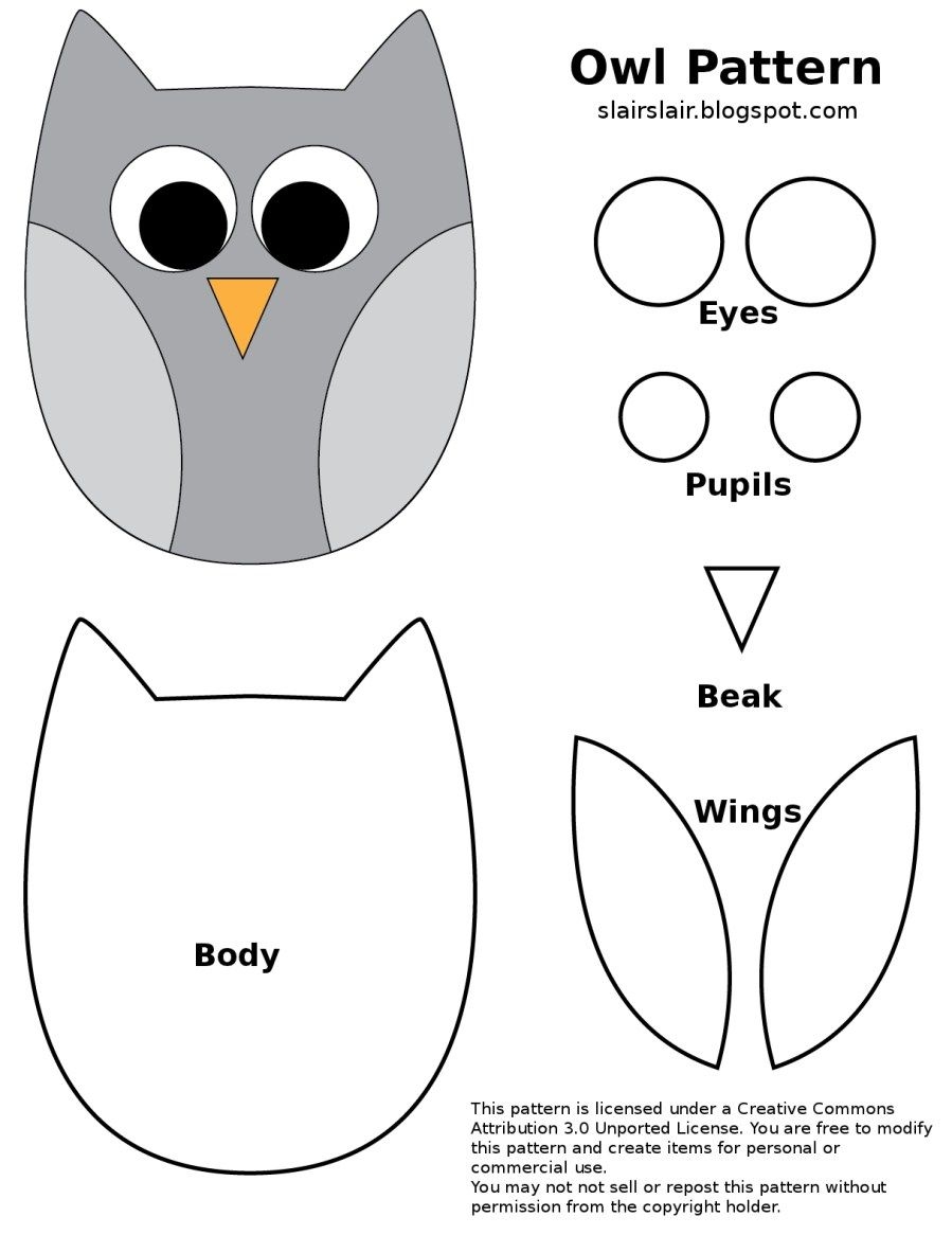 Free Printable Owl Templates
