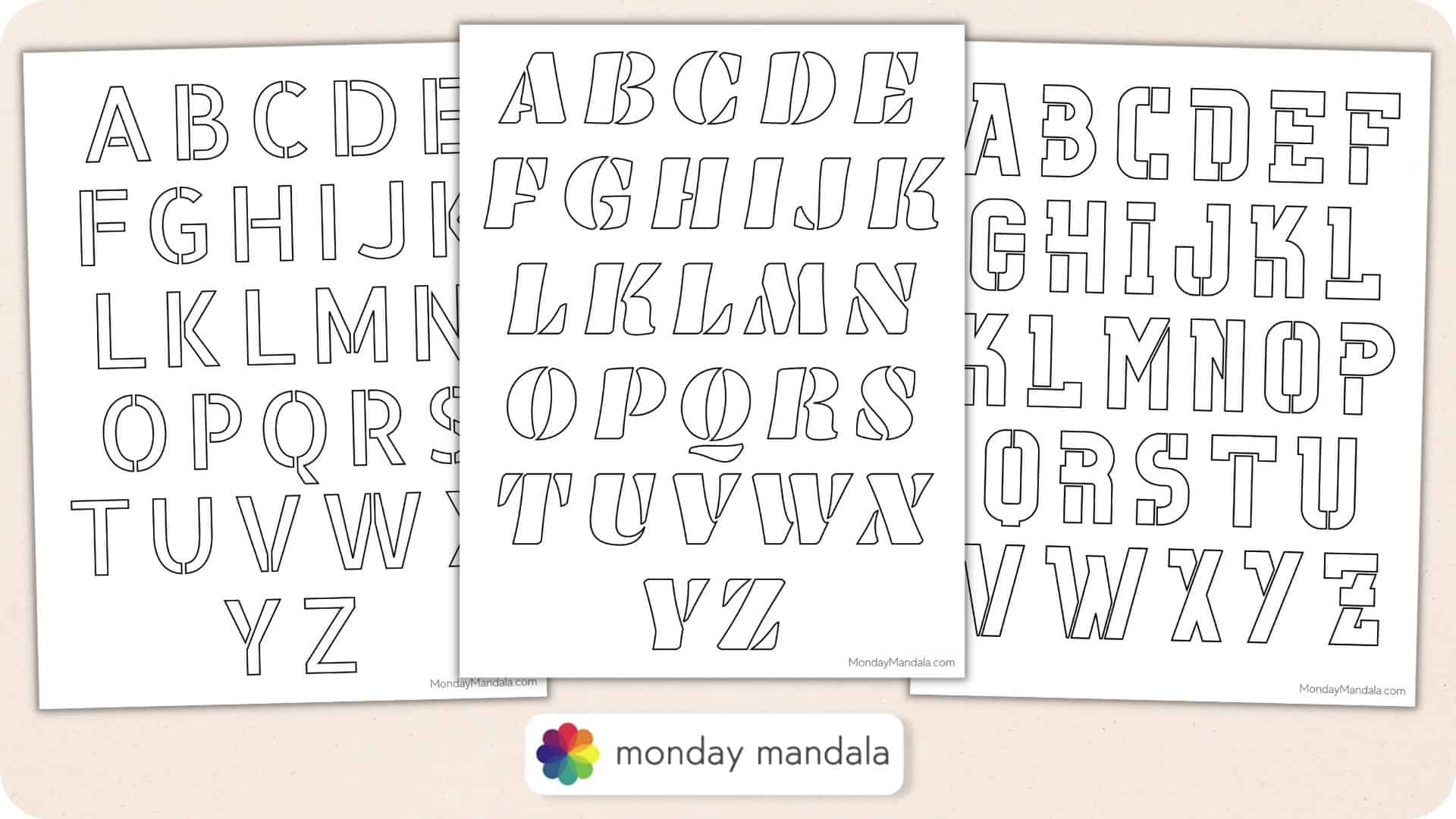 Alphabet Templates Free Printable