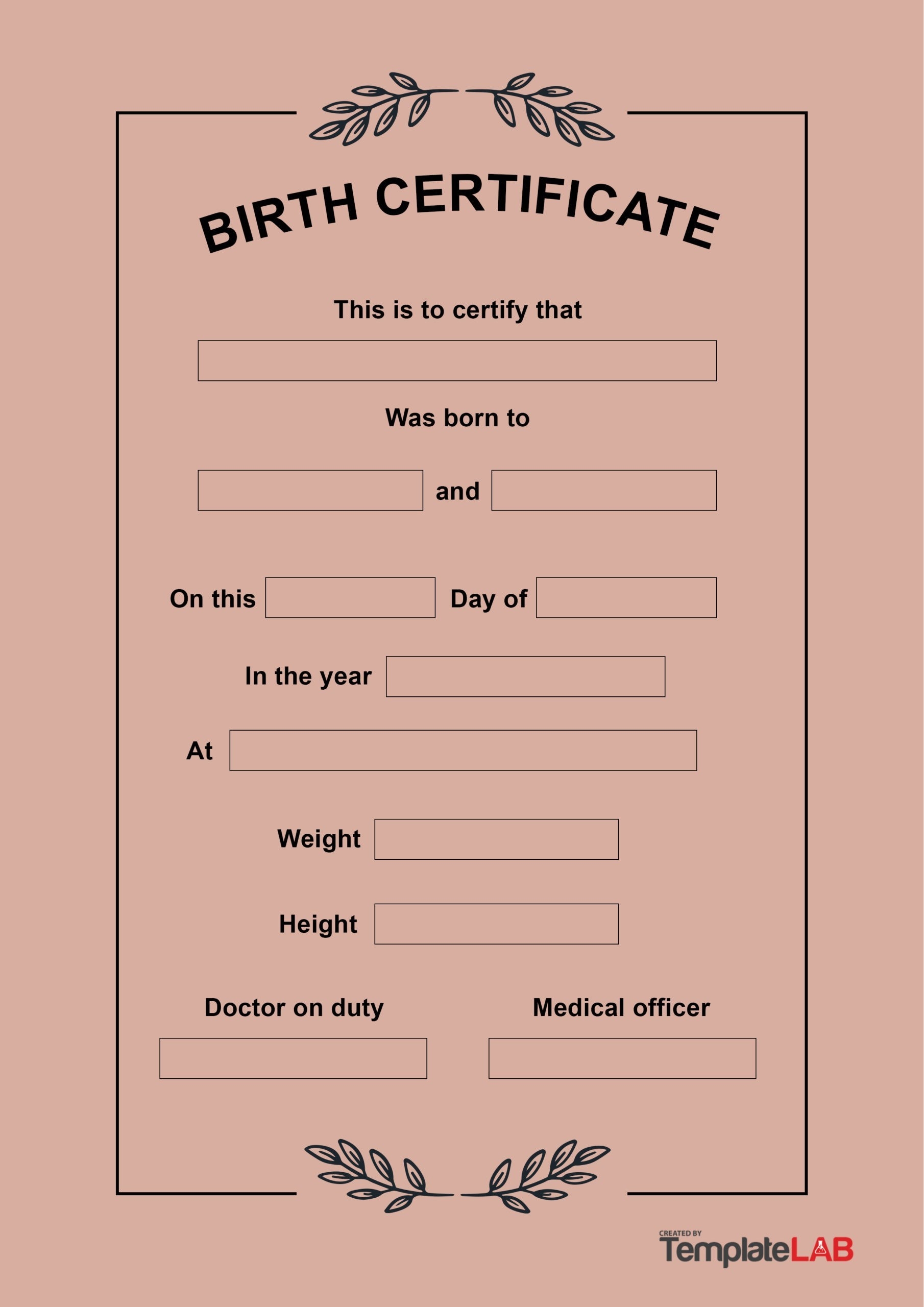 27 Birth Certificate Templates Word PPT PDF TemplateLab