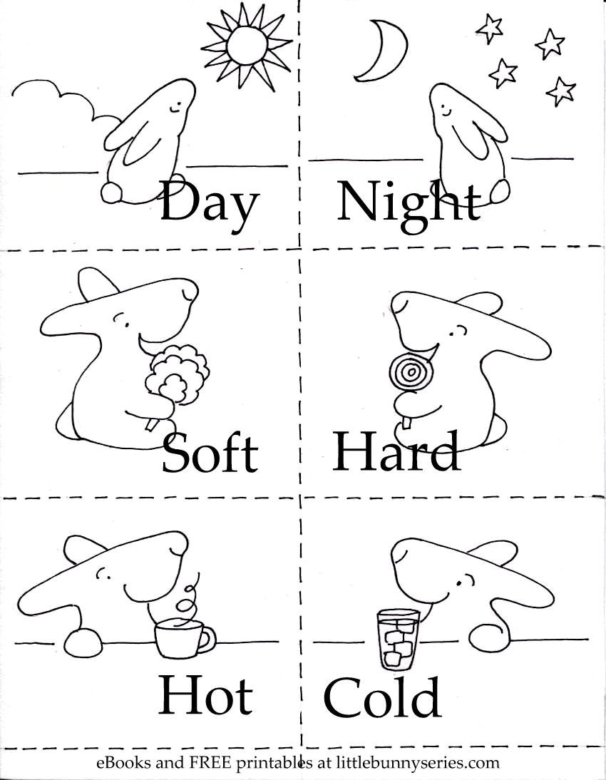 Free Printable Preschool Opposite Worksheets