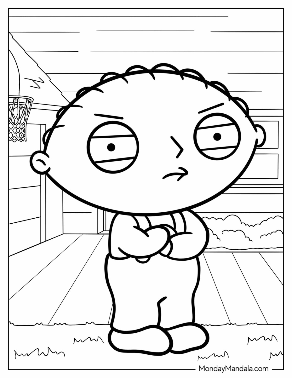 30 Cartoon Coloring Pages Free PDF Printables 