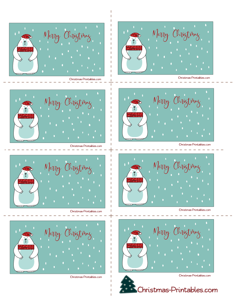 30 Free Printable Christmas Labels