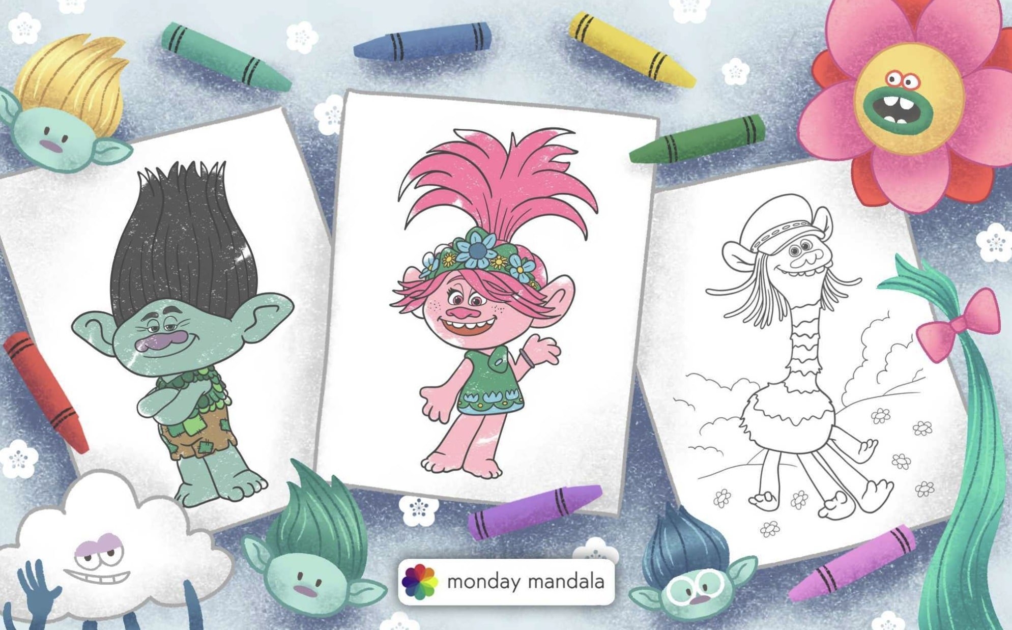 Trolls Free Printables
