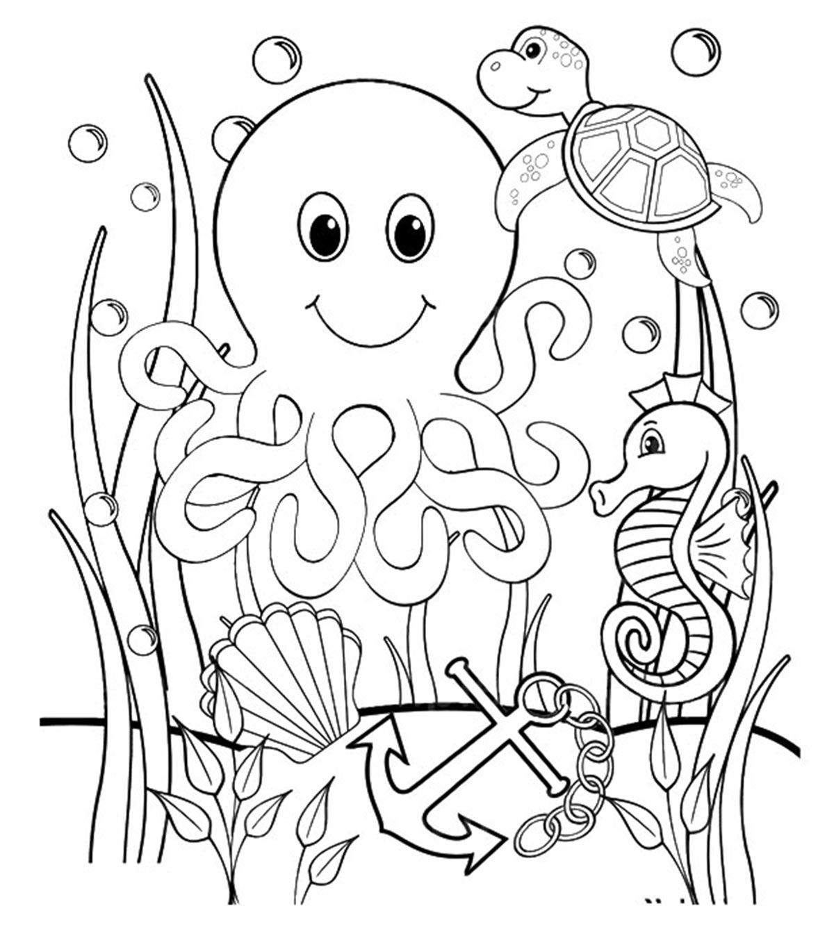 35 Best Free Printable Ocean Coloring Pages For Toddlers
