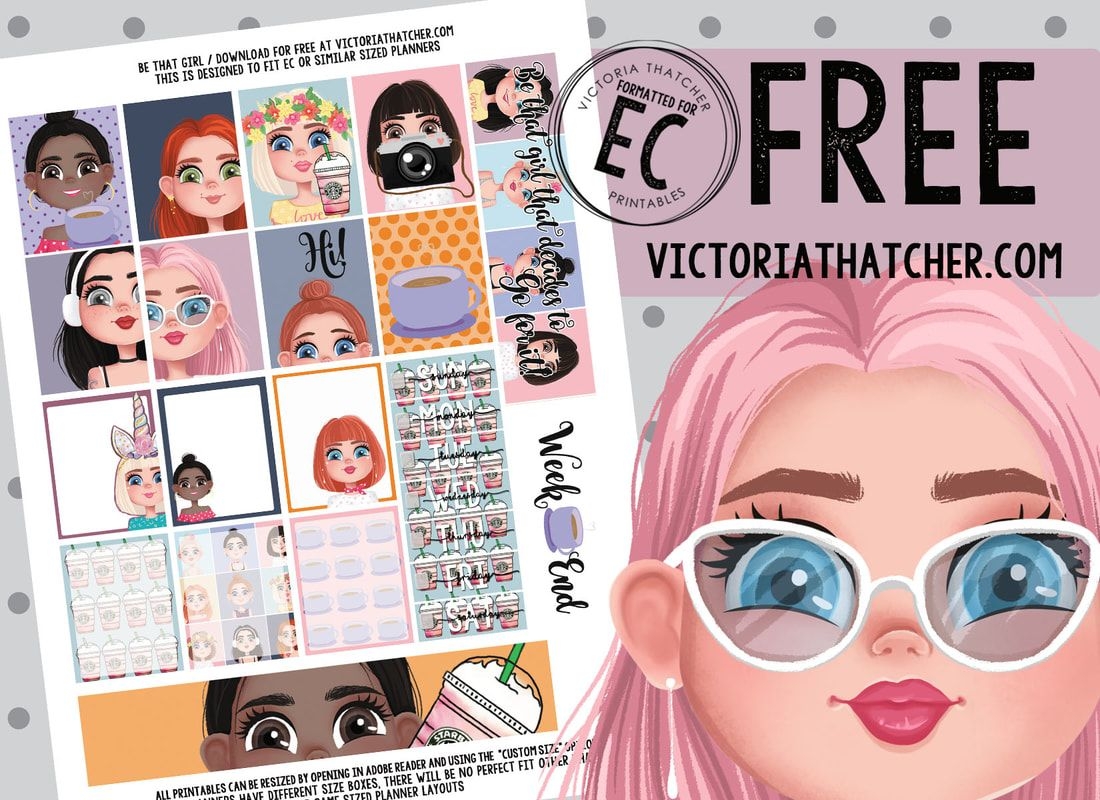360 Victoria Thatcher Printables Ideas Free Planner Stickers Free Planner Printable Planner