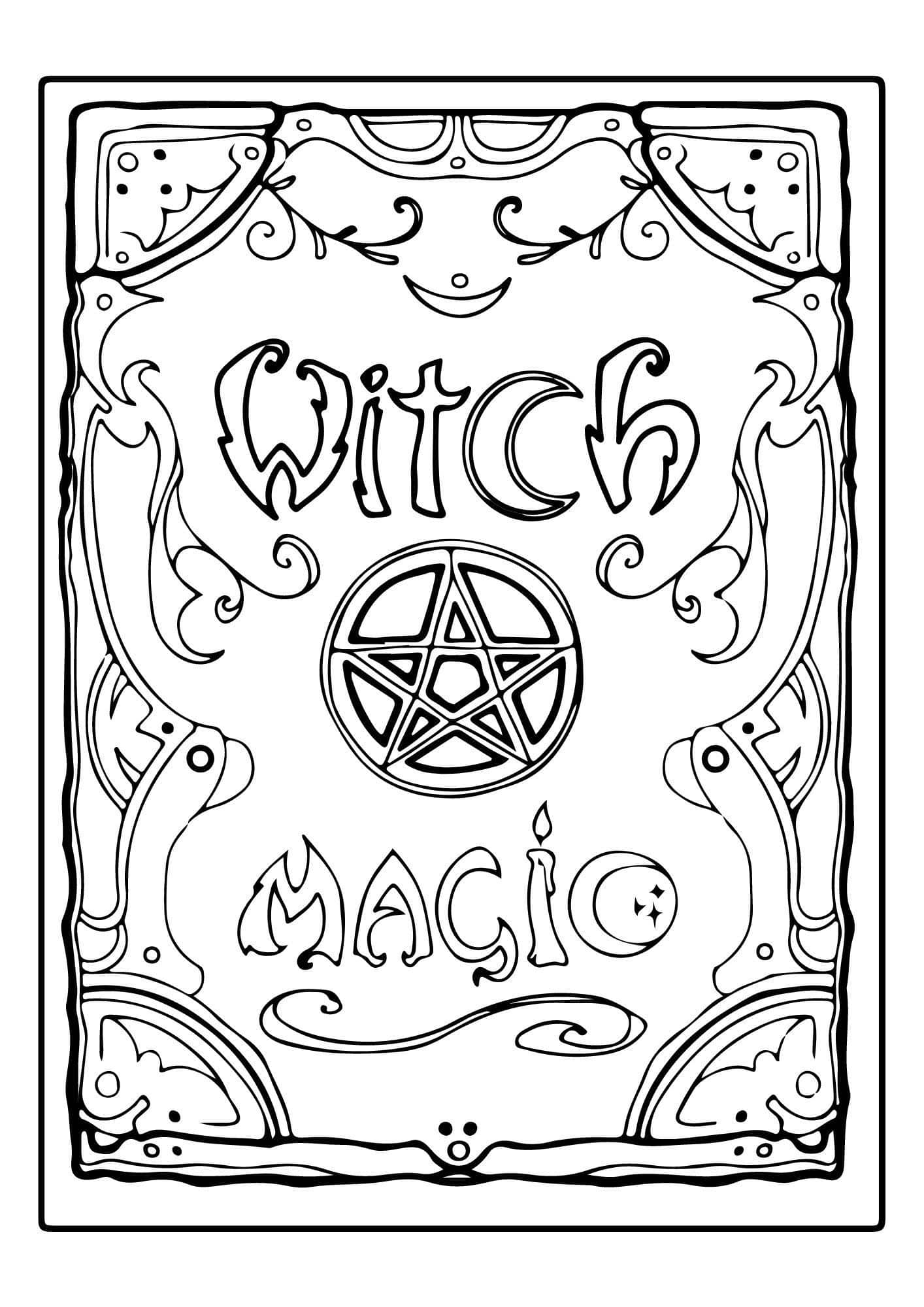 38 Captivating Witch Coloring Pages For Kids And Adults