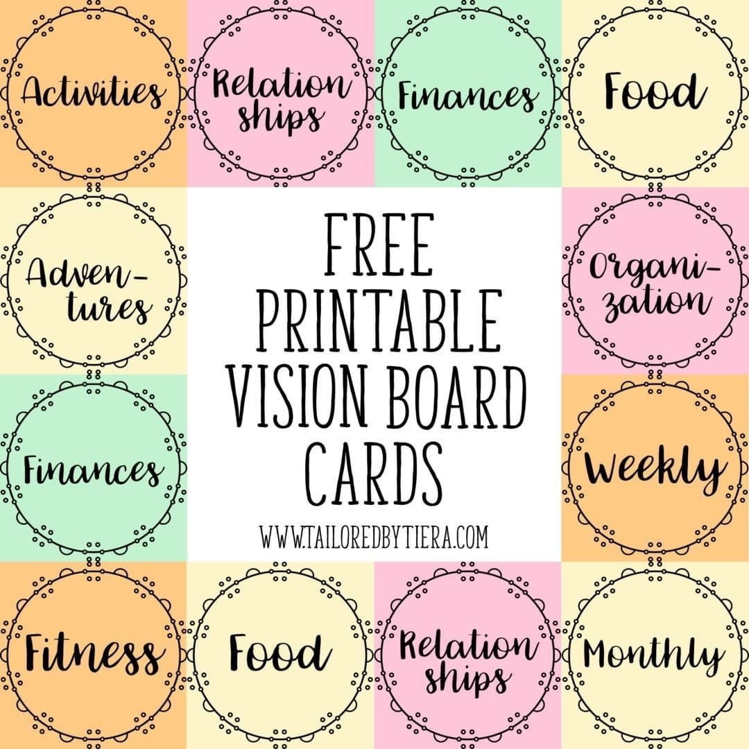 39 Free Vision Board Printables To Inspire Your Dreams