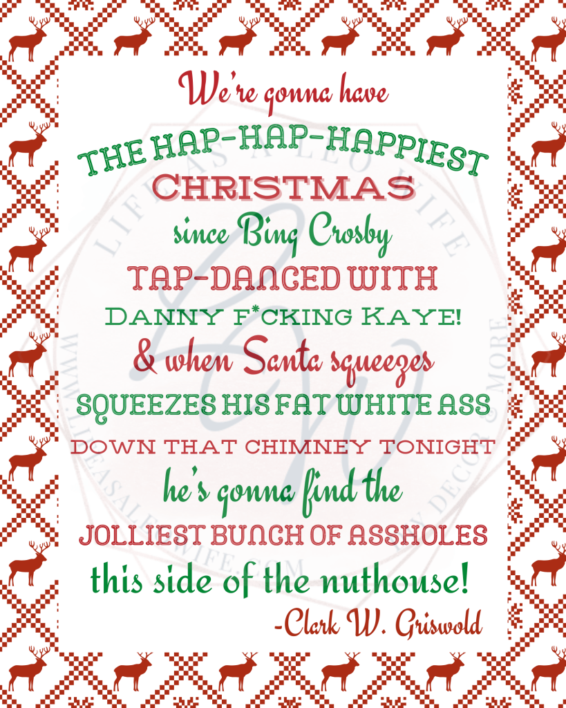 3rd Annual Christmas Family Movie Night Party Printable Set National Lampoon s Christmas Vacation An Epic Collection For The Best Movie Night Ever Life As A LEO Wife