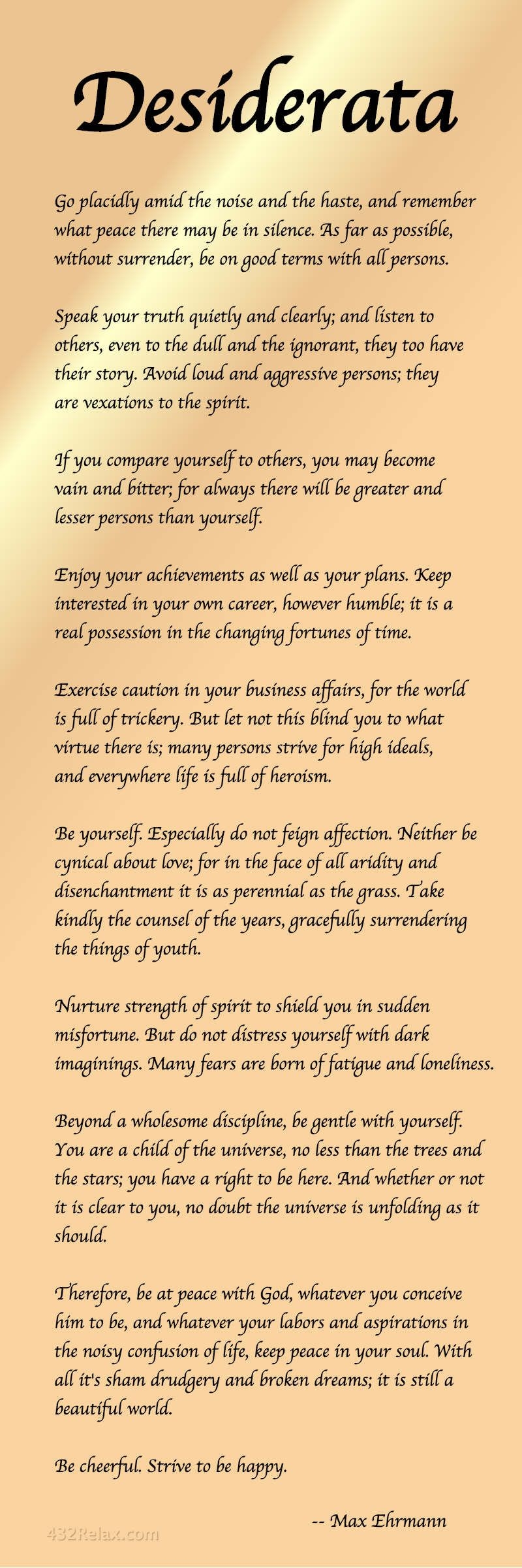 42 Free Printable Ideas Desiderata Words Quotes