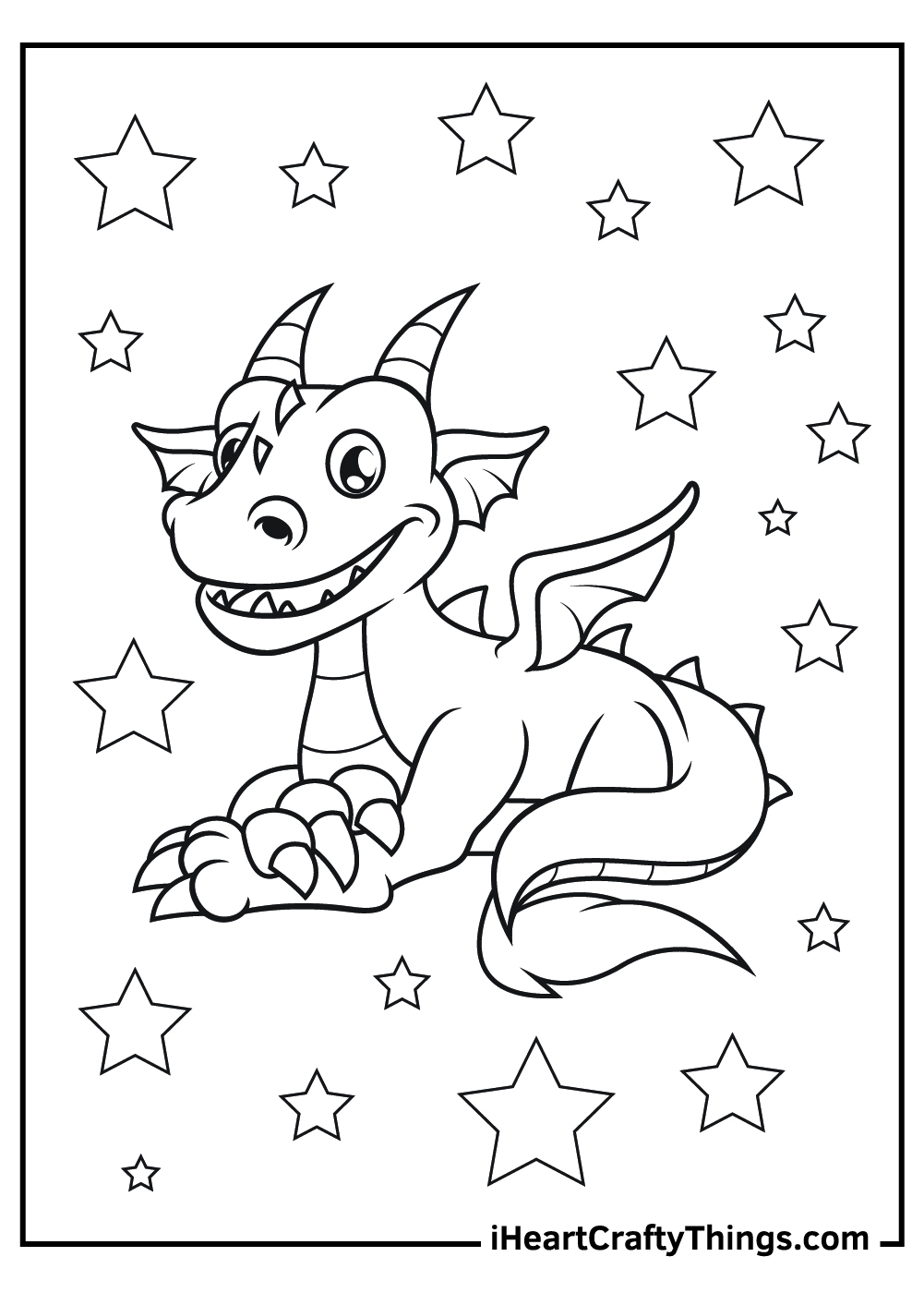 Free Printable Dragon Coloring Pages