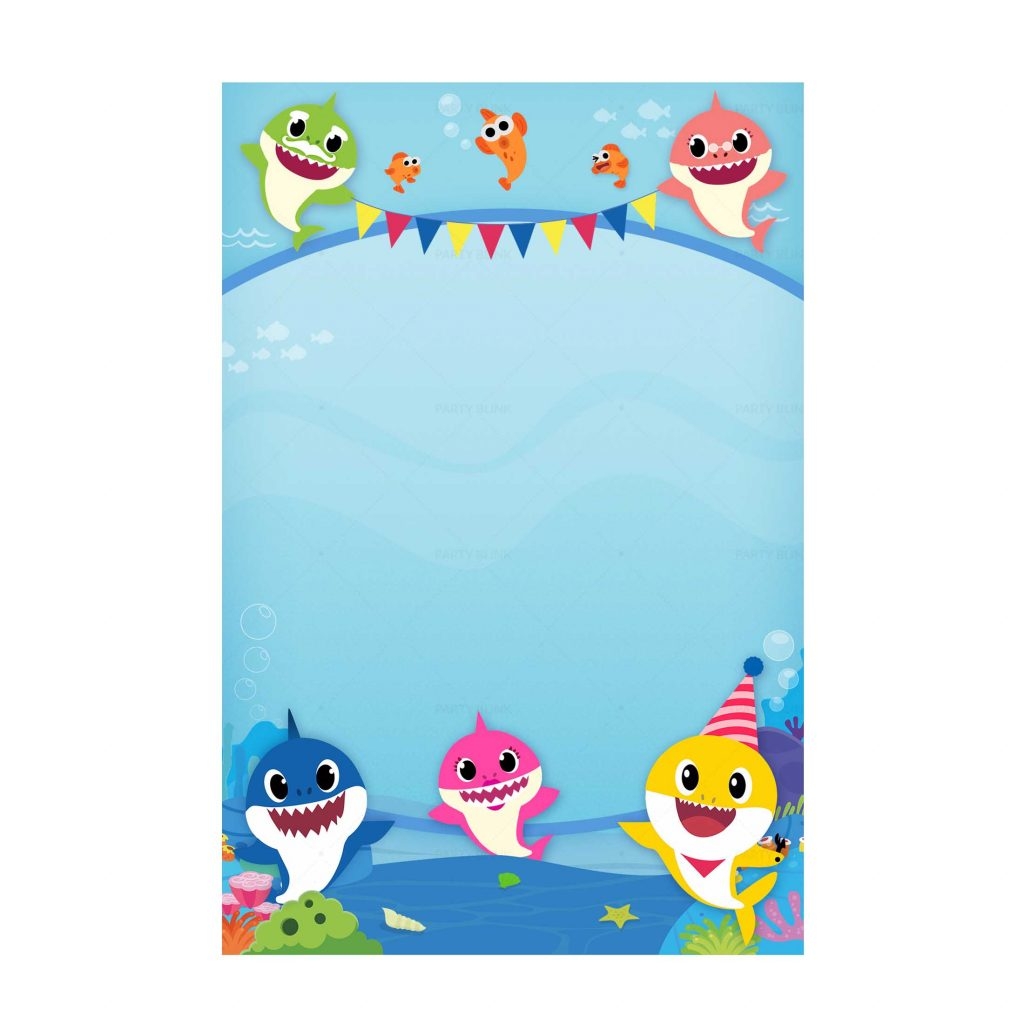 Free Printable Baby Shark Invitation