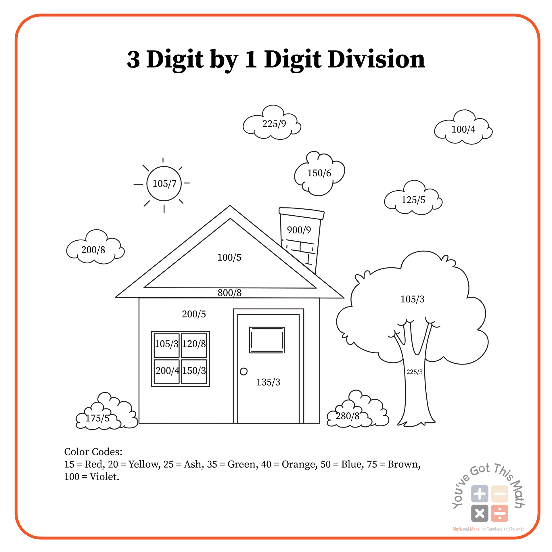 5 Free Division Coloring Worksheets Fun Activities