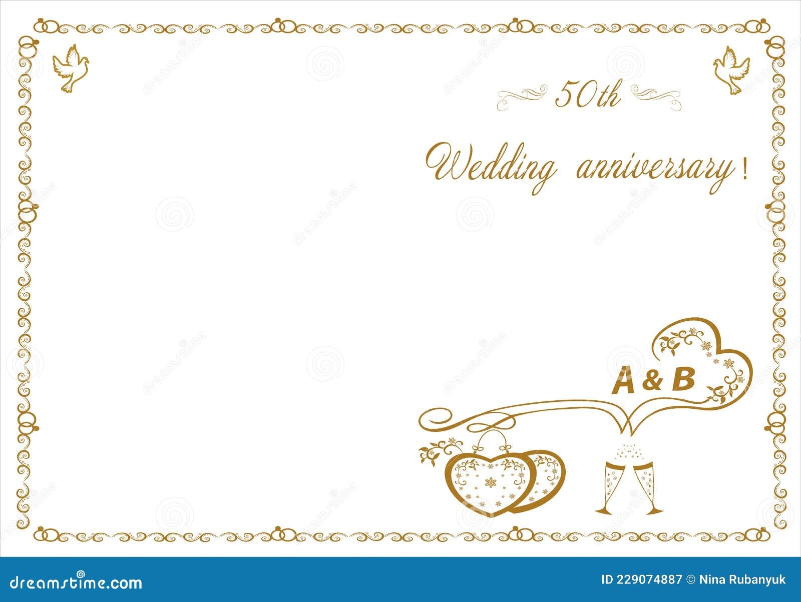 Free Printable 50th Anniversary Invitations