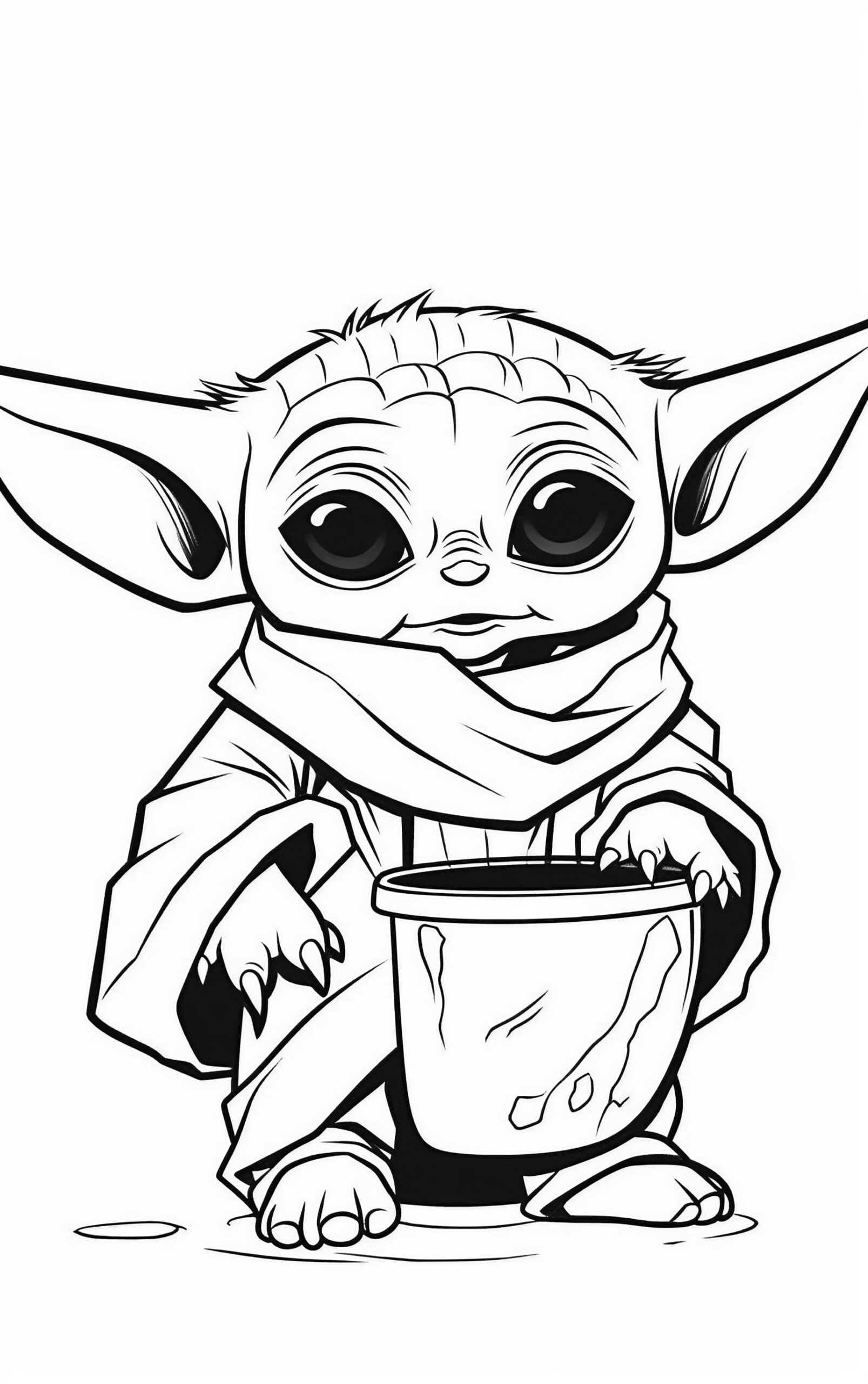 63 Baby Yoda Coloring Pages For Free Printable 