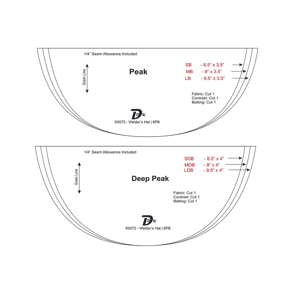 6PB Welding Cap Pattern 7 1 4 DBK Welding Caps