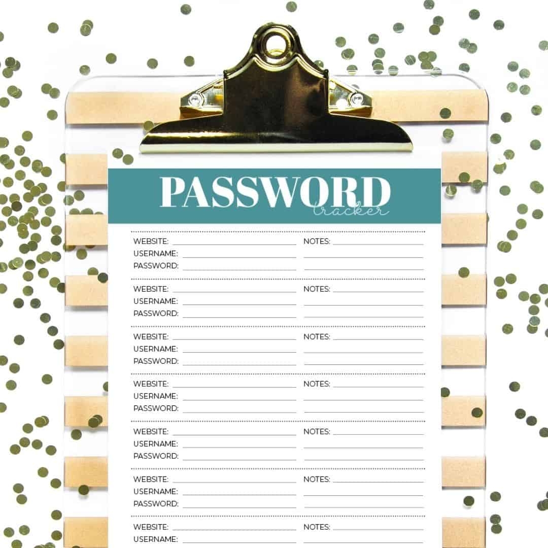 7 Free Printable Password Keeper Printables To Download Instantly