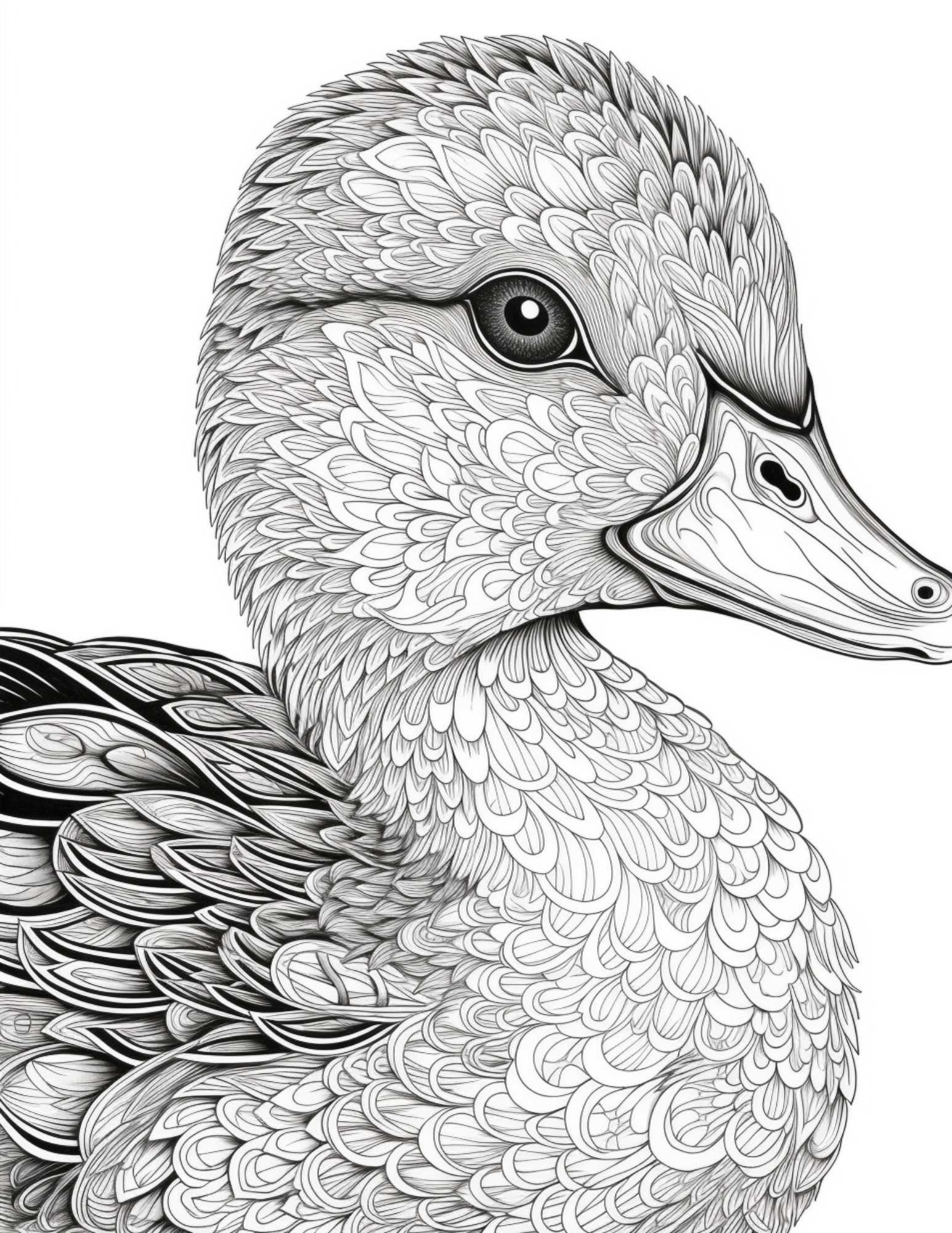 Free Printable Duck Coloring Pages