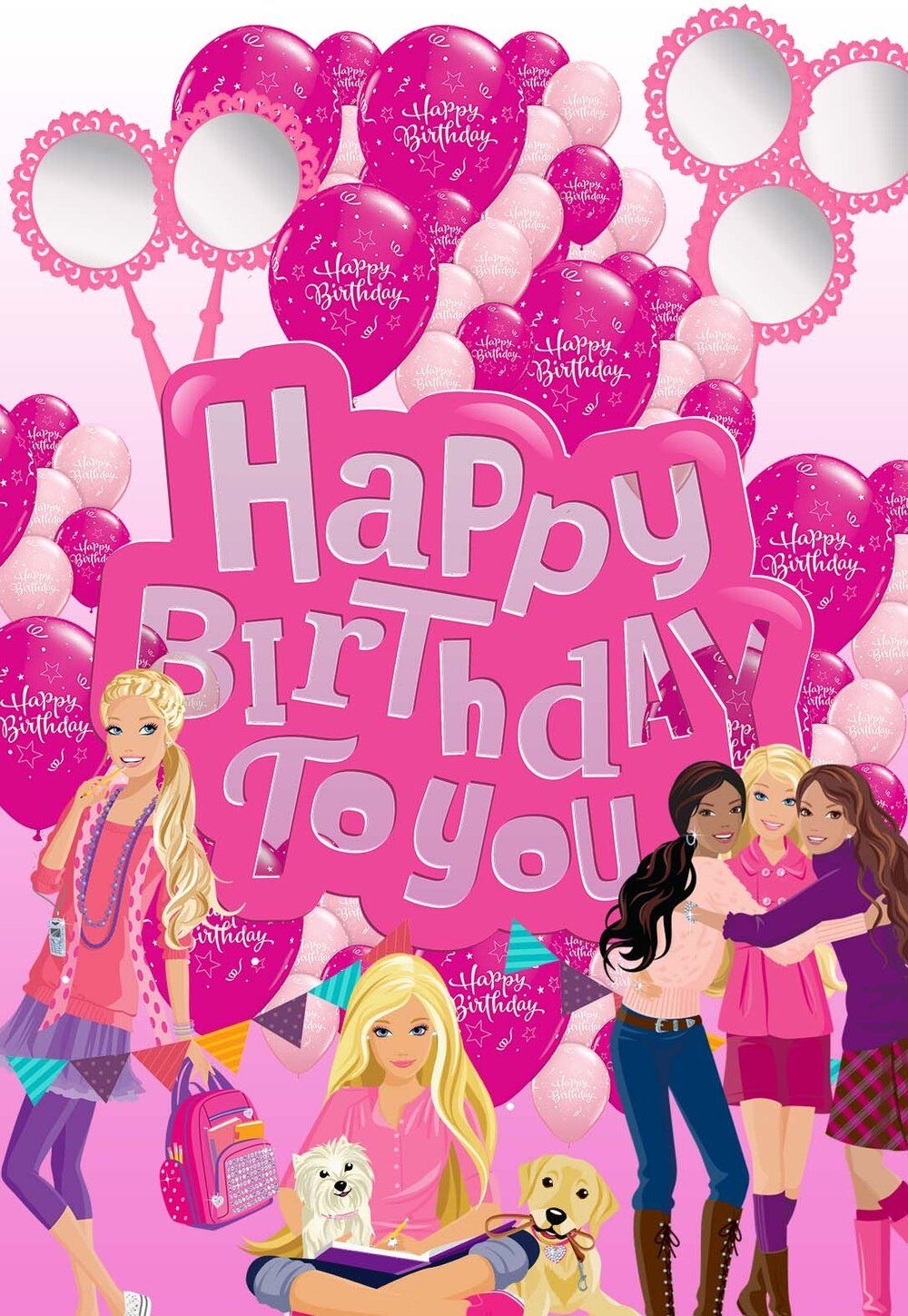 8 Barbie Barbie Princess Printable Birthday Cards free PRINTBIRTHDAY CARDS
