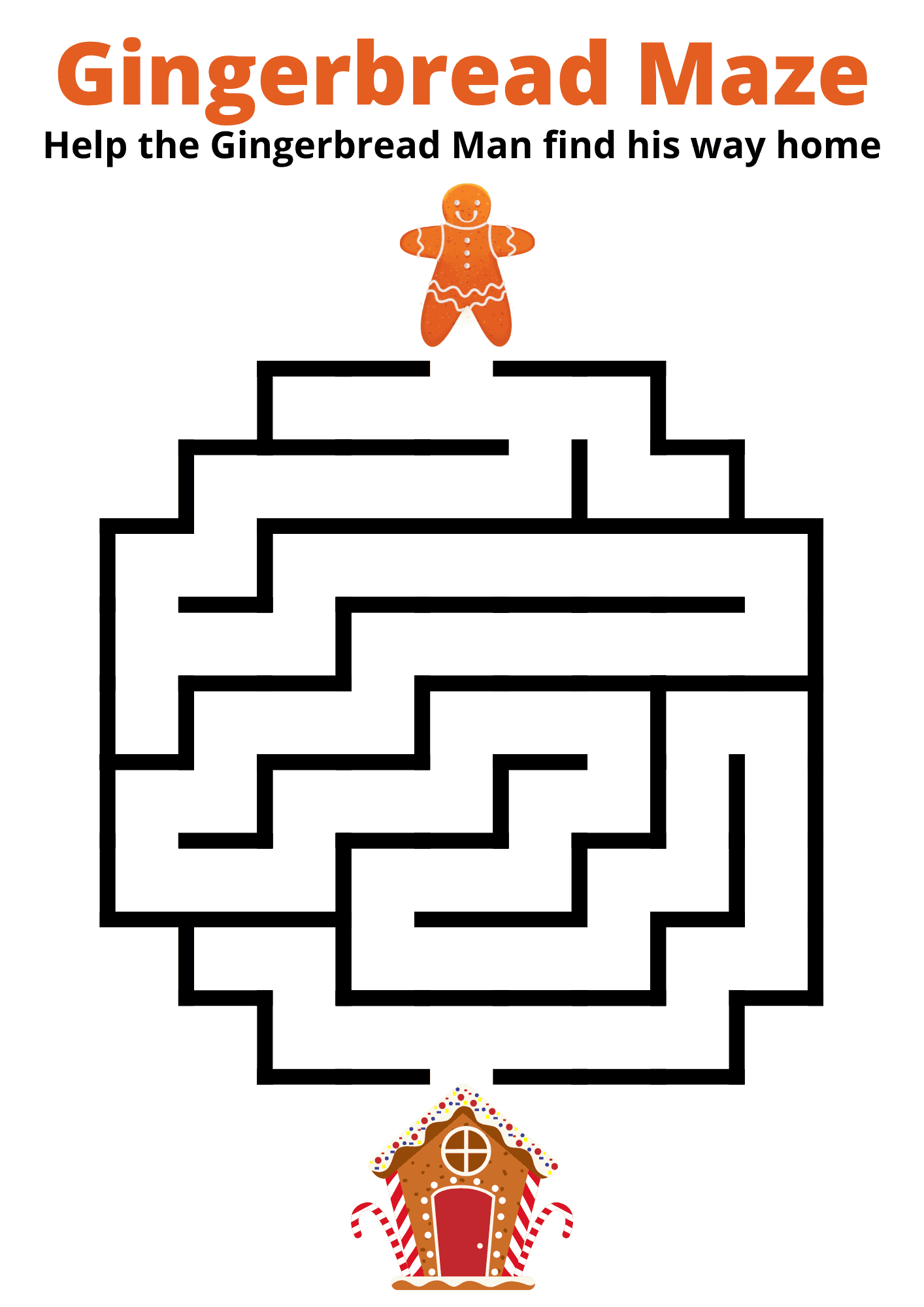 8 Free Fun Christmas Printable Maze Worksheets Crazy Laura